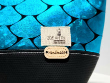 Load image into Gallery viewer, ZOE w/TH makeup bags BLUE MERMAID - Zanna Beauty