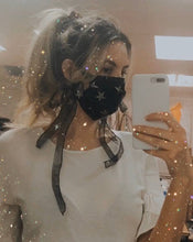 Carica l'immagine nel visualizzatore di Gallery, Ermelinda Manos Masks - black with stars - Zanna Beauty