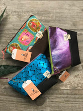 Load image into Gallery viewer, ZOE w/TH makeup bags BLUE MERMAID - Zanna Beauty