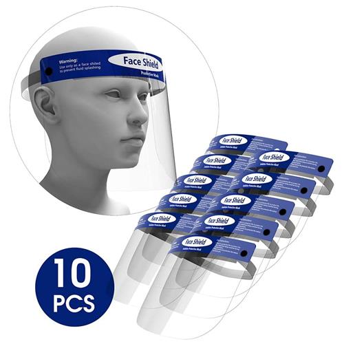 face shields 10 count - Zanna Beauty