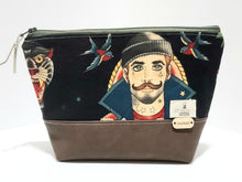 Cargar imagen en el visor de la galería, ZOE w/TH makeup bags SAILOR MAN - Zanna Beauty
