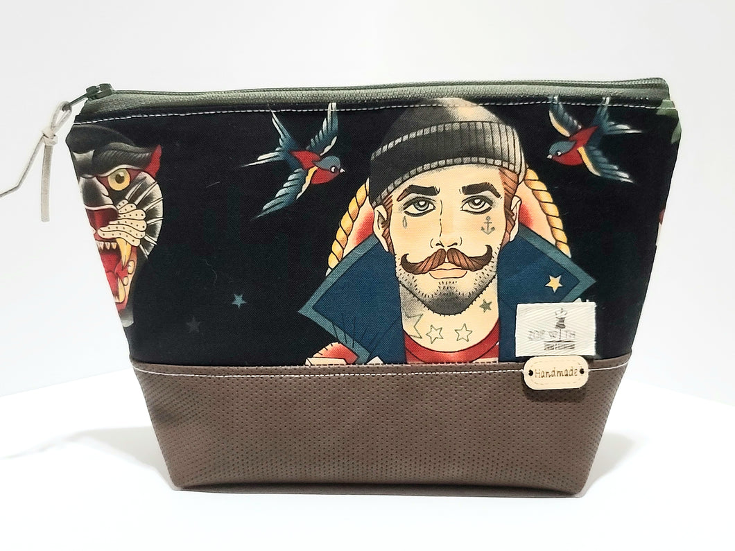 ZOE w/TH makeup bags SAILOR MAN - Zanna Beauty