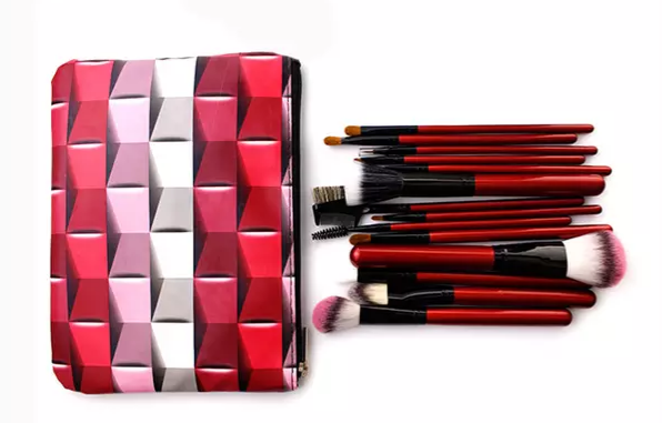 Set of Poppy Red Brushes –