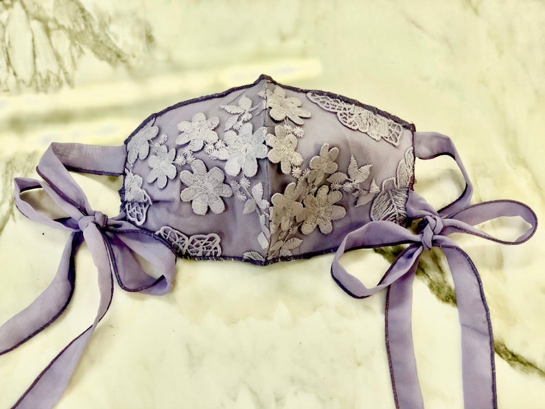 Ermelinda Manos MASKS - lavender floral - Zanna Beauty