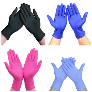 Nitrile BLACK disposable gloves - Zanna Beauty