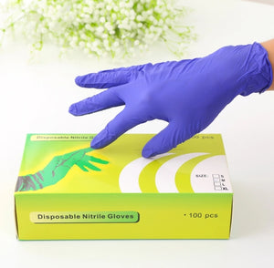 Nitrile BLACK disposable gloves - Zanna Beauty